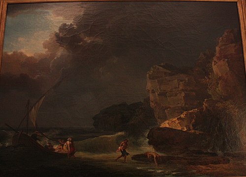 Scène de naufrage, 1795, Jacques-Antoine Vallin