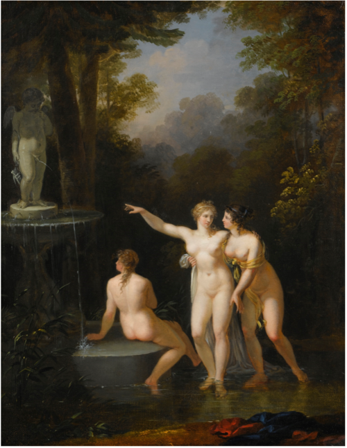 Nymphs Bathing, 1800, Jacques-Antoine Vallin