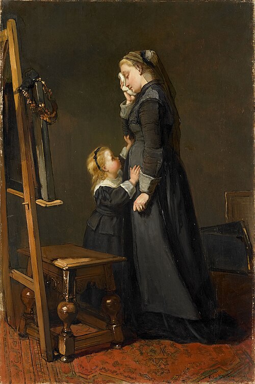 The Widow of a Painter, 1870, Catherine Bisschop