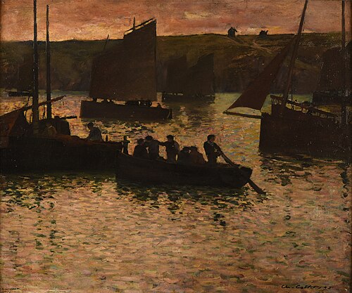 Dans le port, 1895, Charles Cottet