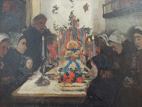 La veillée d'un enfant mort à Ouessant, 1897, Charles Cottet