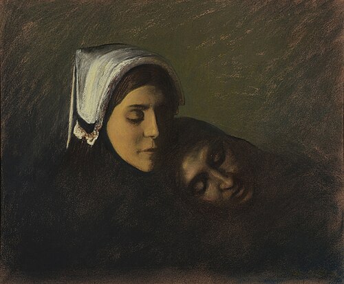Deuil, 1899, Charles Cottet