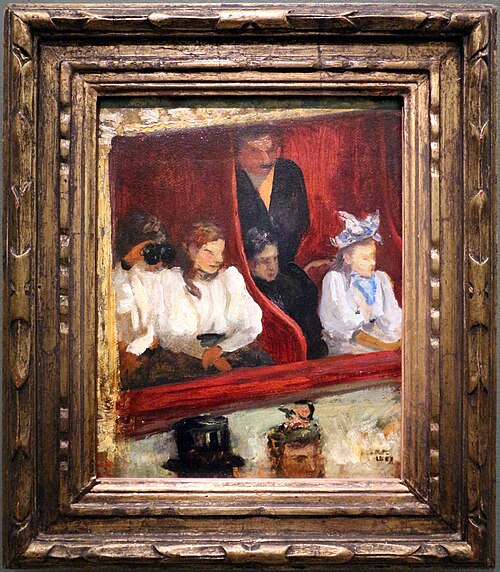 Loge à l'Opéra-Comique, 1887, Charles Cottet