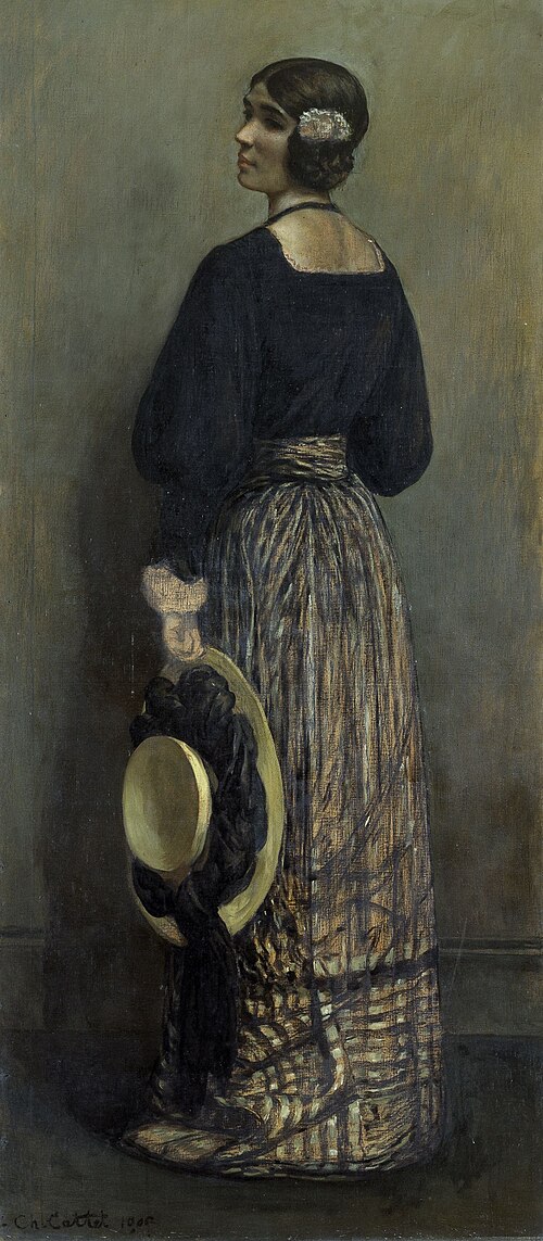 Portrait de mademoiselle J.L.B., 1906, Charles Cottet