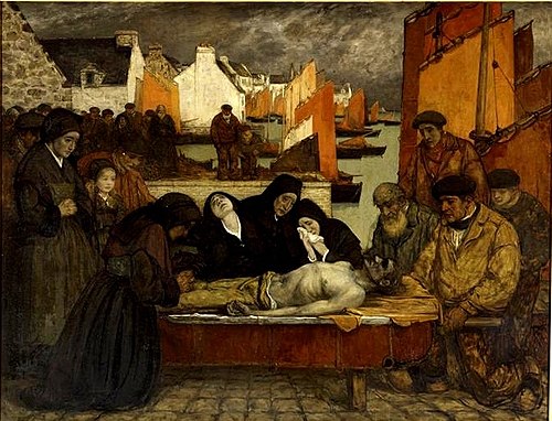 Au pays de la mer. Douleur, 1908, Charles Cottet