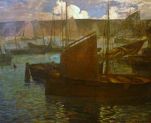 Nocturne vert à Camaret, , Charles Cottet