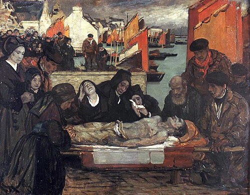 Les victimes de la mer, 1906, Charles Cottet