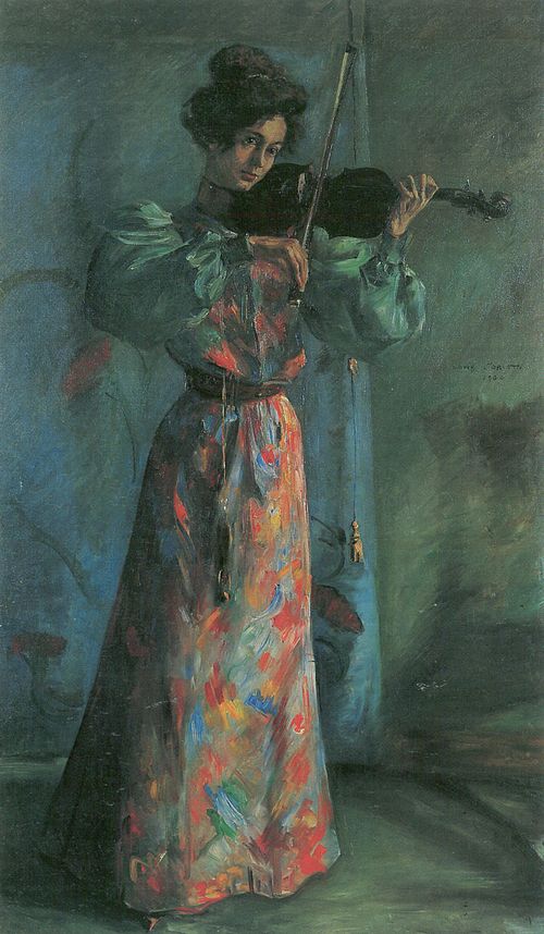 La Violoniste, 1900, Lovis Corinth