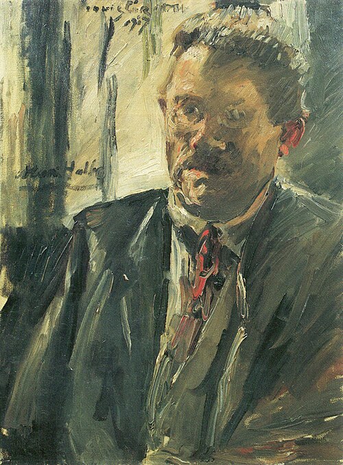Bildnis Max Halbe, 1917, Lovis Corinth