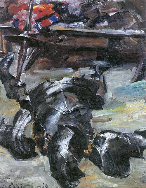Rüstungsteile im Atelier, 1918, Lovis Corinth