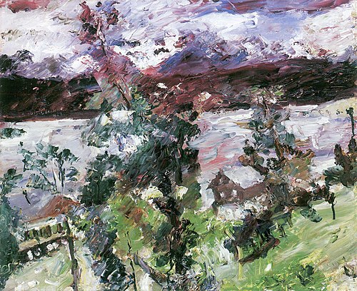 Walchensee, Neuschnee, 1922, Lovis Corinth