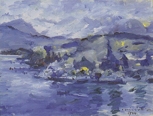 Lake Lucerne in the afternoon, 1924, Lovis Corinth