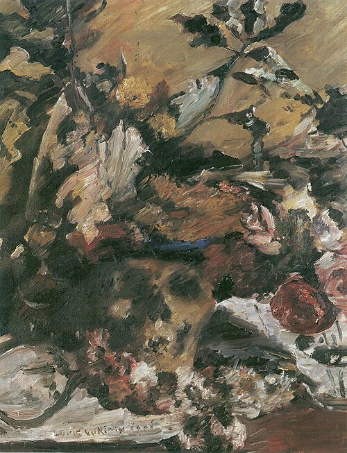 Totenkopf mit Eichenlaub, 1921, Lovis Corinth