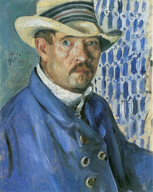 Selbstporträt mit Panamahut, 1912, Lovis Corinth