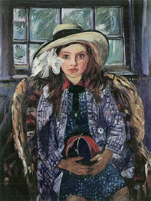 Wilhelmine mit Ball, 1915, Lovis Corinth