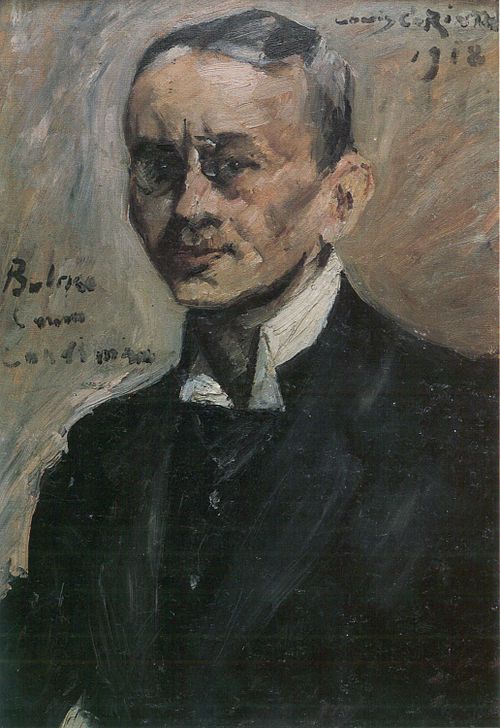 Porträt des Schriftstellers Carl Bulcke, 1918, Lovis Corinth