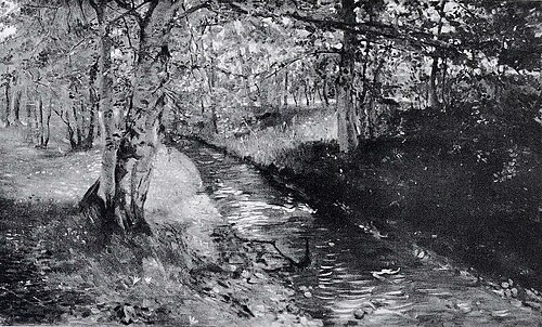 Waldbach bei St. Heinrich am Starnberger See, 1897, Lovis Corinth