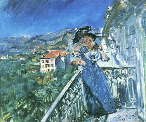 Balkonszene in Bordighera, 1912, Lovis Corinth