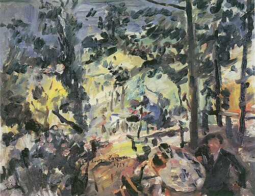 Wachensee, auf der Terrasse, 1923, Lovis Corinth