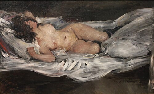 Liegender weiblicher Akt, 1899, Lovis Corinth