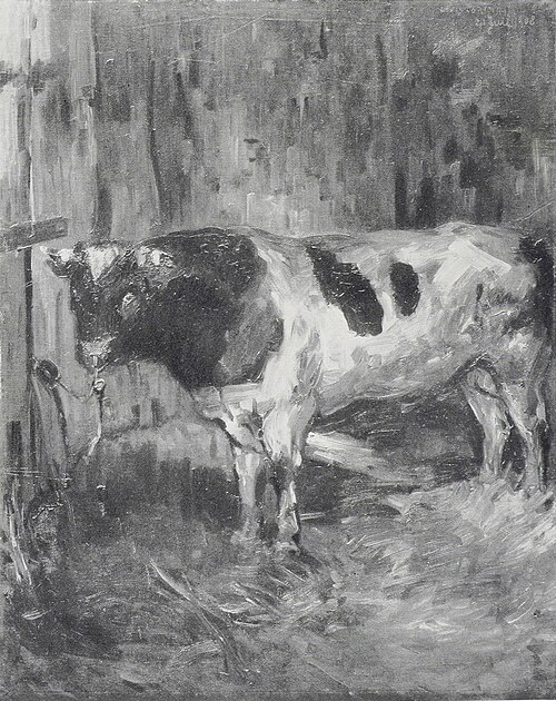 Stier im Stall, 1908, Lovis Corinth