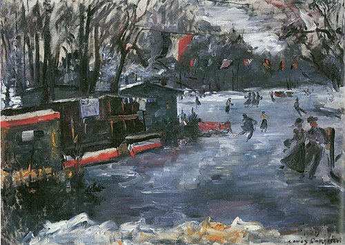 Eisbahn im Berliner Tiergarten, 1909, Lovis Corinth