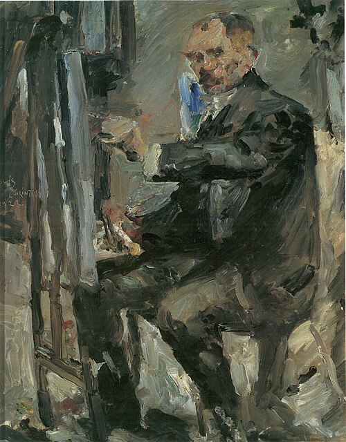 Self-portrait in front of the easel, 1922, Lovis Corinth