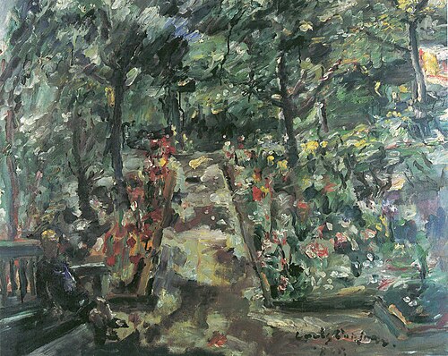 Garten in Berlin-Westend, 1925, Lovis Corinth