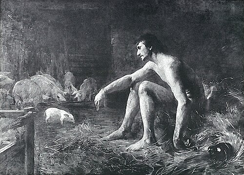 The prodigal son, 1891, Lovis Corinth