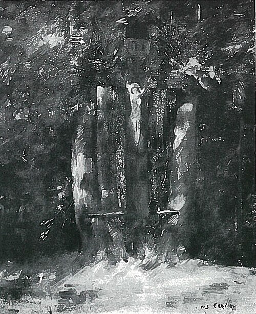 Kruzifix im Walde, 1891, Lovis Corinth