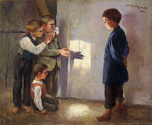 Shadow play, 1891, Lovis Corinth