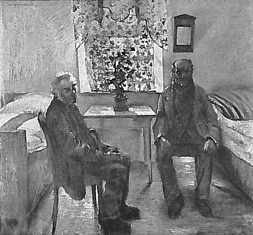 Altmännerhaus in Kraiburg, 1892, Lovis Corinth