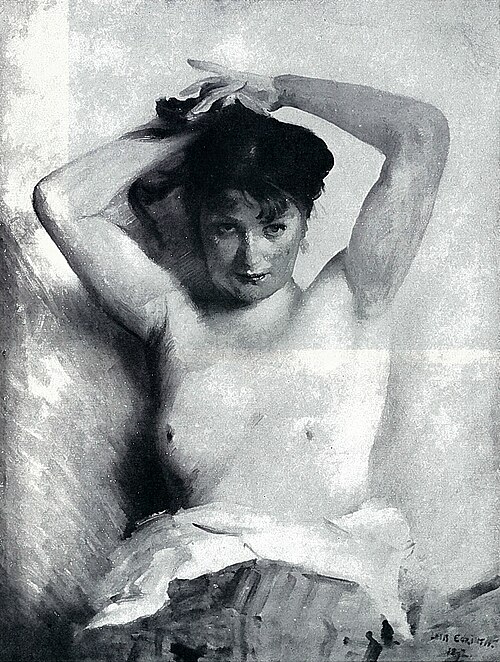 Weiblicher Halbakt, 1892, Lovis Corinth