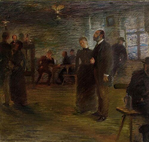 Tanzpause bei den Leistikows, 1894, Lovis Corinth