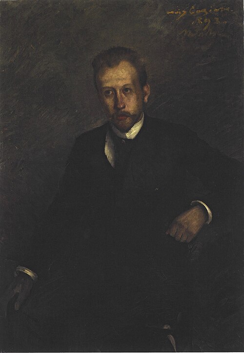 Porträt des Lehrers Carl Bolhoevener, Paullus genannt, 1893, Lovis Corinth