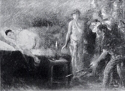 Simson und Delila, 1893, Lovis Corinth