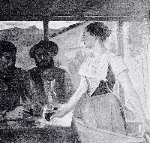 Appenzellerin und Bursche, 1894, Lovis Corinth