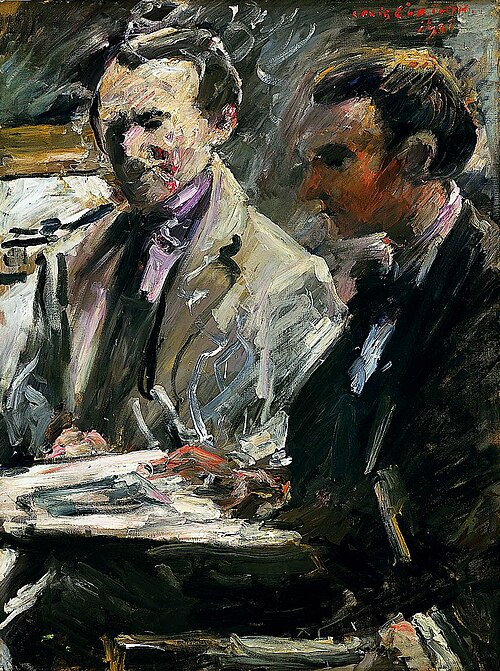 Die Kunstfreunde, Erich Goeritz und David Leder, 1921, Lovis Corinth