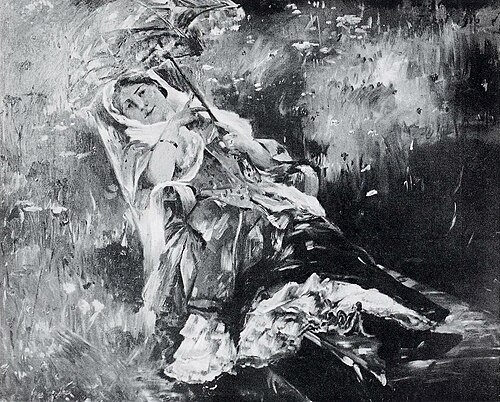 Frau Corinth im Liegestuhl, 1910, Lovis Corinth