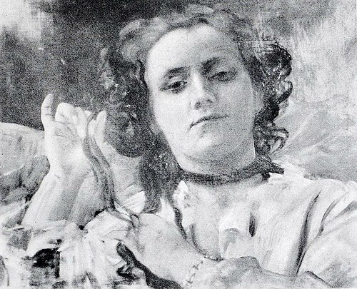 Kameliendame, 1897, Lovis Corinth