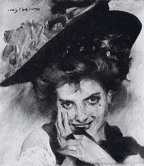 Frau mit lila Hut, 1898, Lovis Corinth