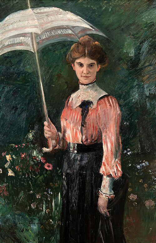 Porträt Frau Halbe, 1898, Lovis Corinth