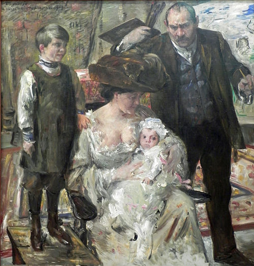 Der Künstler und seine Familie, 1909, Lovis Corinth