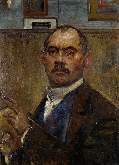 Selbstporträt, malend, 1909, Lovis Corinth