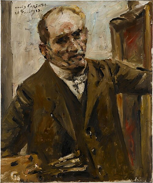 Selbstporträt mit Palette, 1923, Lovis Corinth