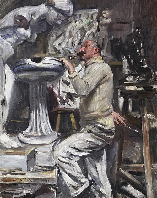Porträt des Bildhauers Nikolaus Friedrich, 1912, Lovis Corinth