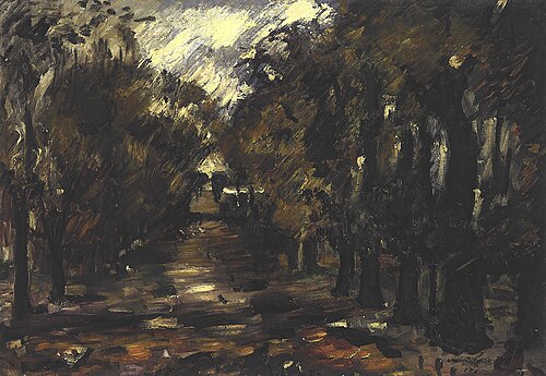 Baumallee in Niendorf, 1919, Lovis Corinth