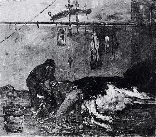 Schlachterei, 1898, Lovis Corinth