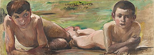 Two Resting Boys, 1914, Lovis Corinth