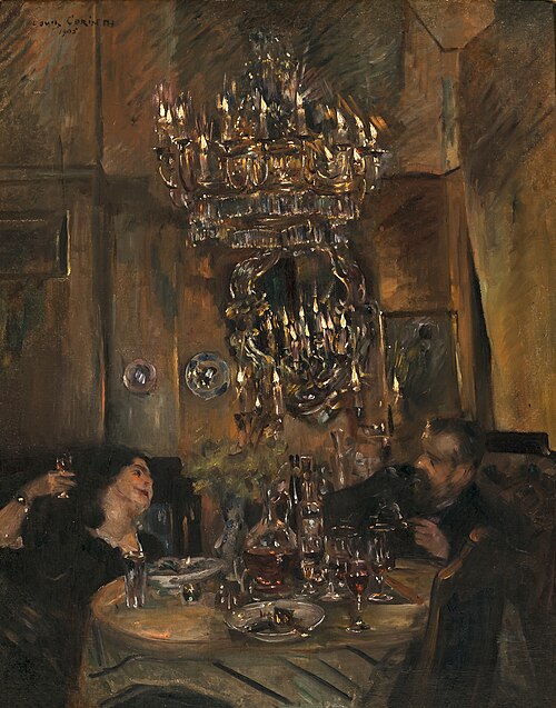 Under the chandelier, 1905, Lovis Corinth